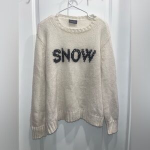 Wooden Ships Ivory Knit Snow Sweater